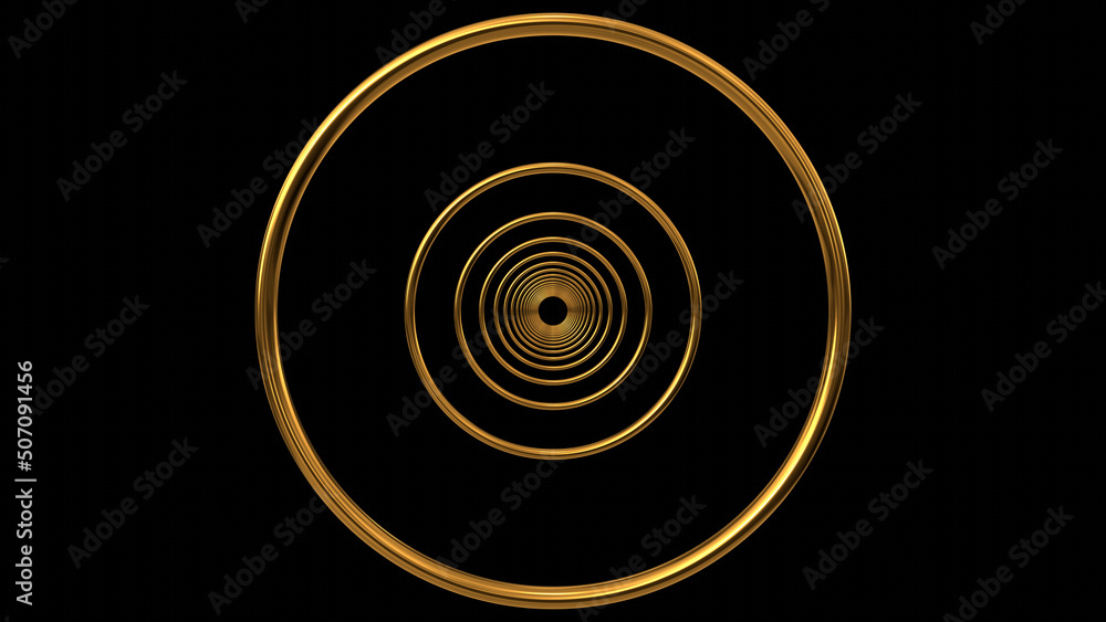 multiple circle shaped gold metal overlay background 3D Rendering multiple circle shaped gold metal overlay background 3D Rendering
