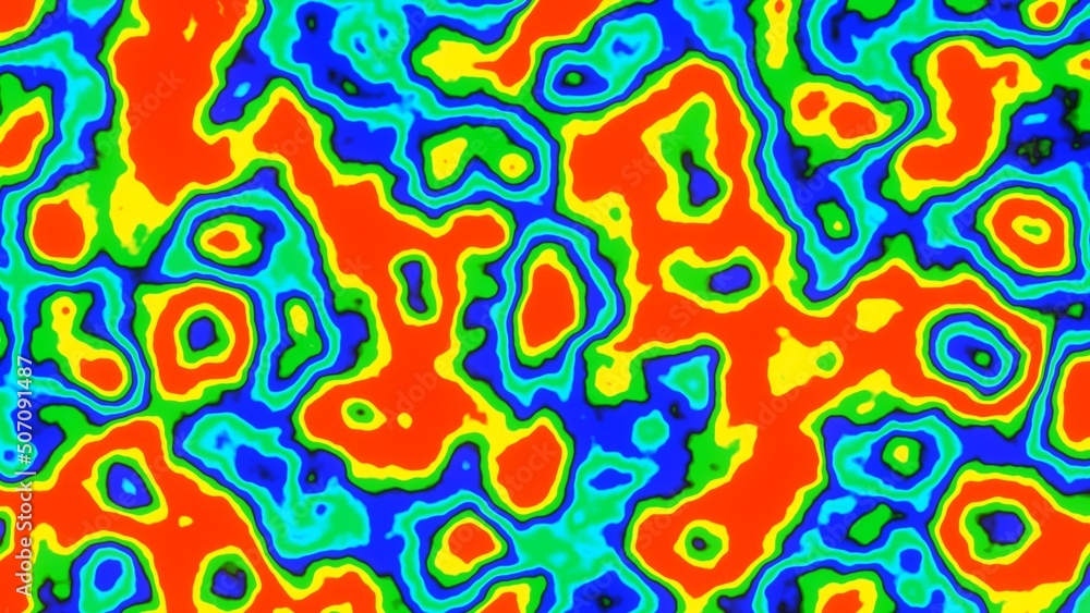 Psychedelic background in infrared color pattern