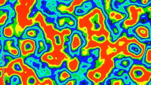 Psychedelic background in infrared color pattern