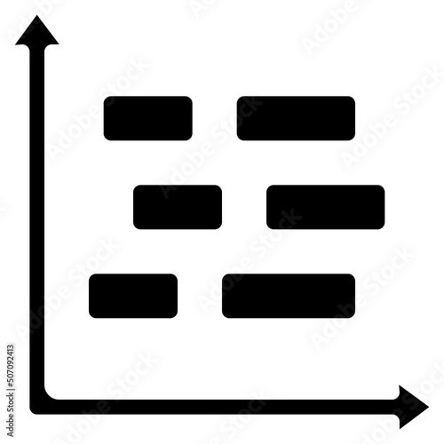 Floating Block Chart Icon