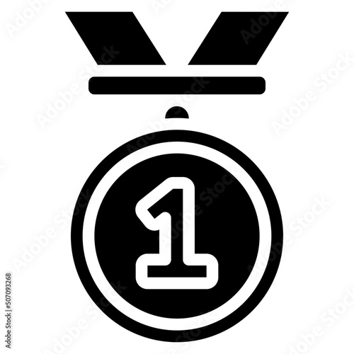 Number One Medal Icon