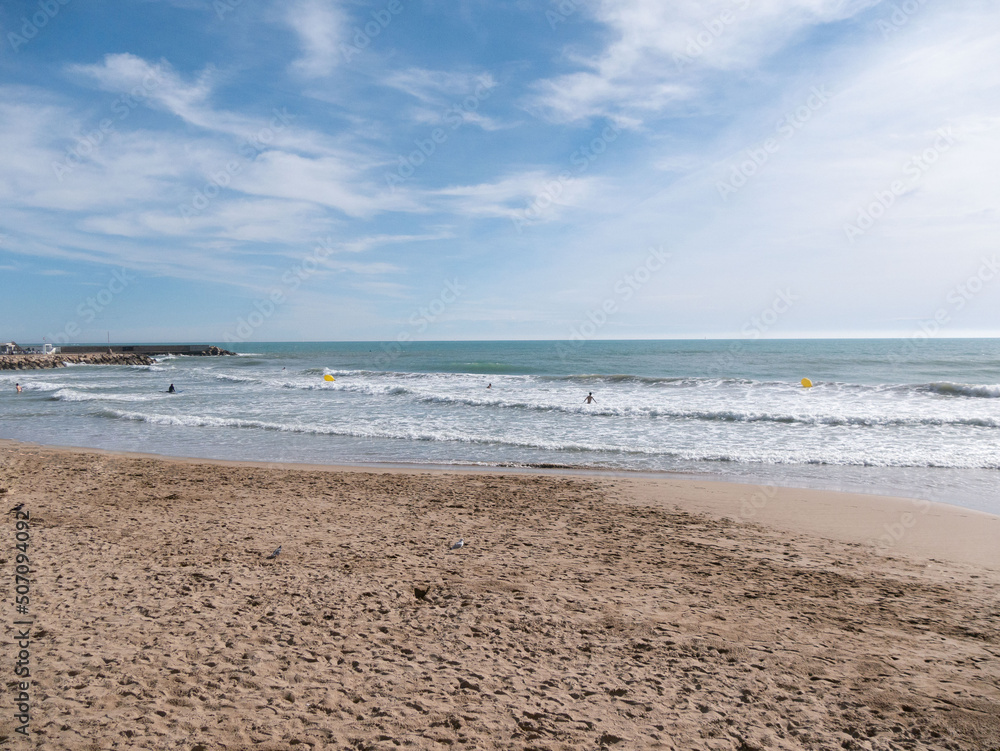 Obraz premium Strand bei Sitges