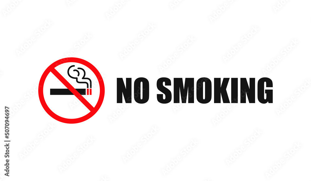 No smoking symbol sign vector No smoking symbol sign vector