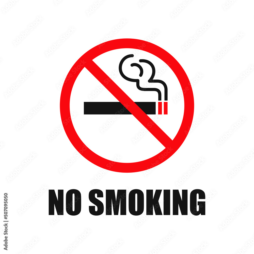 No smoking symbol sign vector No smoking symbol sign vector