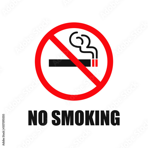No smoking symbol sign vector