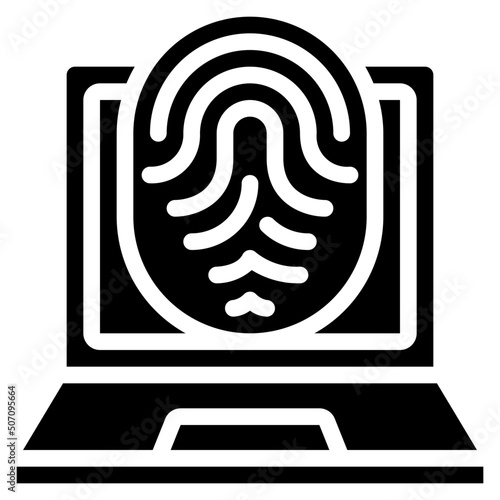 Laptop Biometrics Icon