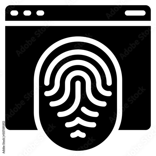 Website Biometrics Icon