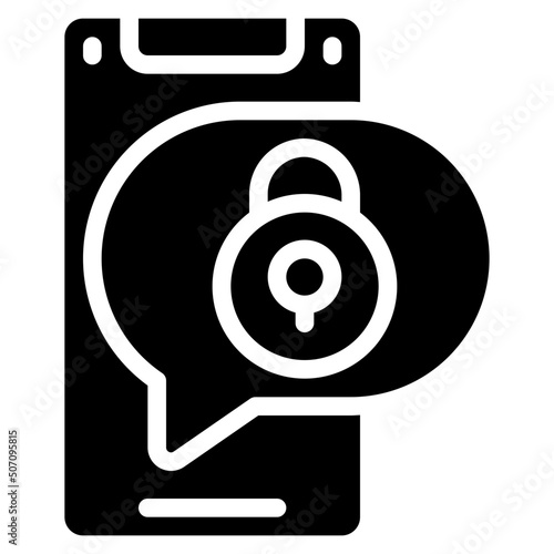 Secure Mobile Message Icon
