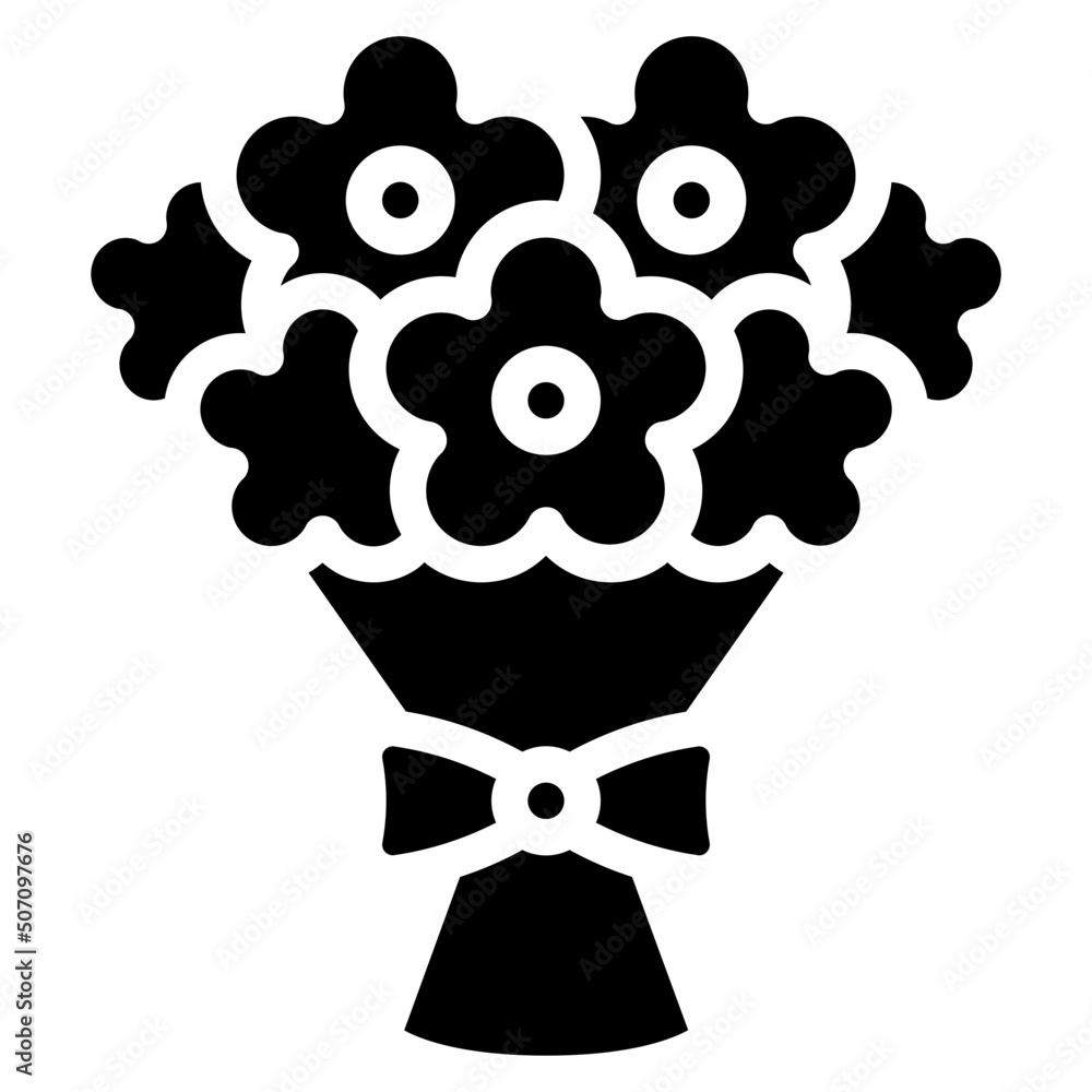 Fototapeta premium Flower Boquete Icon