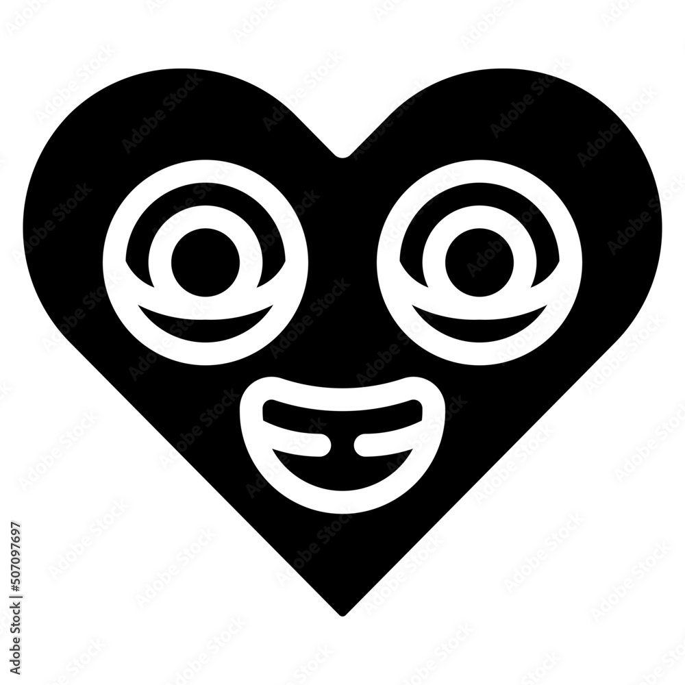 Love Heart Emoji Icon Love Heart Emoji Icon