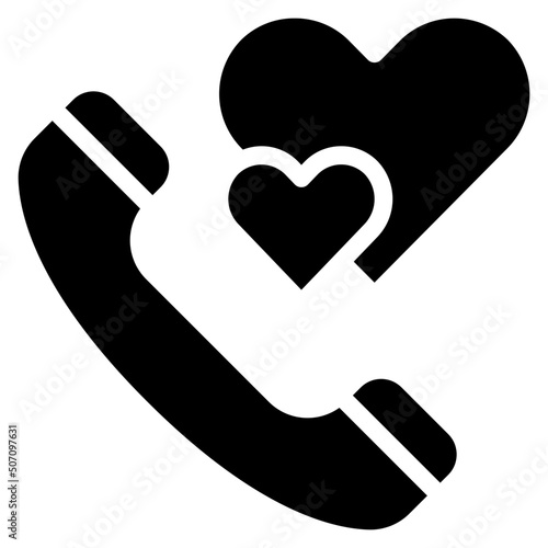Love Phone Call Icon