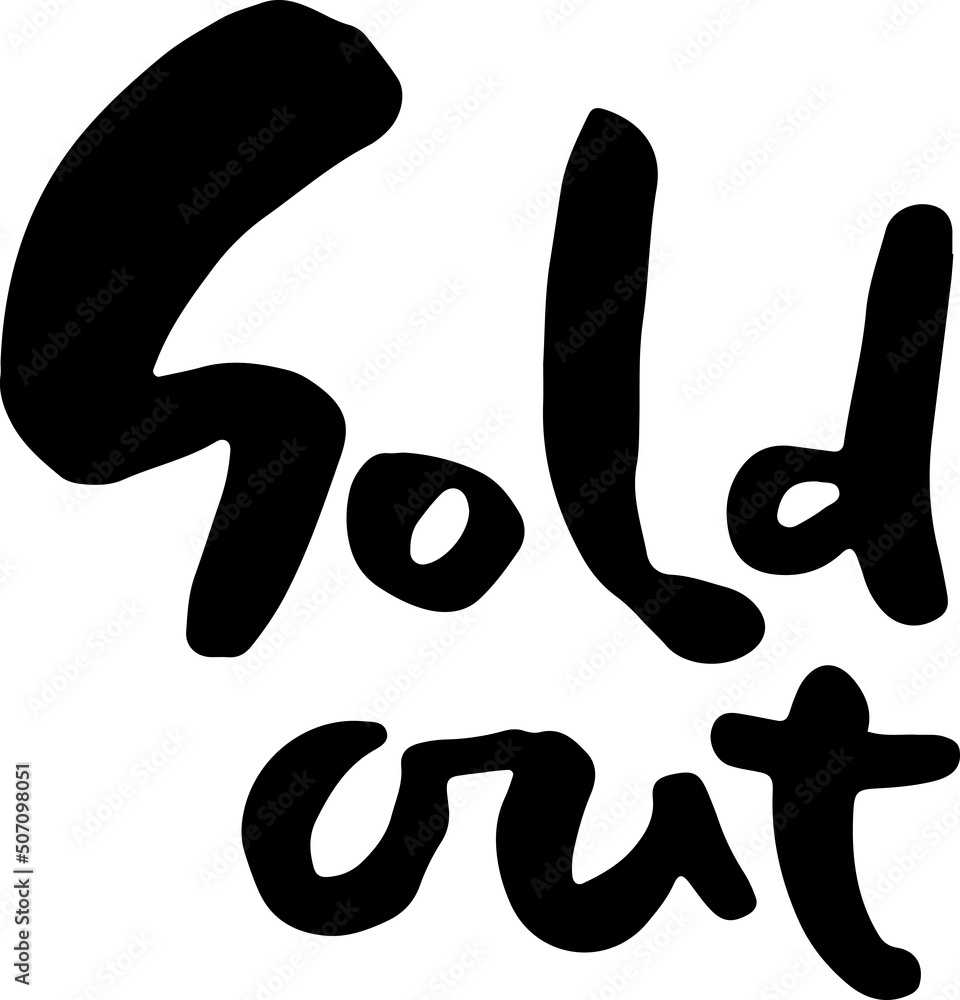 Modern brush bold lettering. Sold out. Modern brush bold lettering. Sold out.