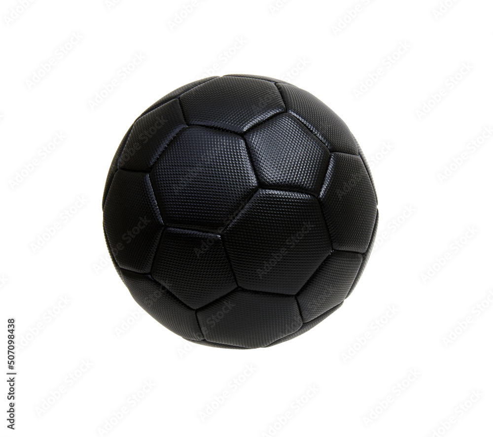 Black soccer ball isolated on white Black soccer ball isolated on white
