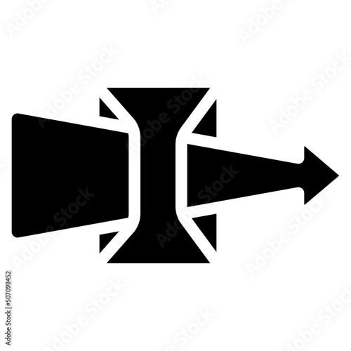 Arrow Middle Fold Icon