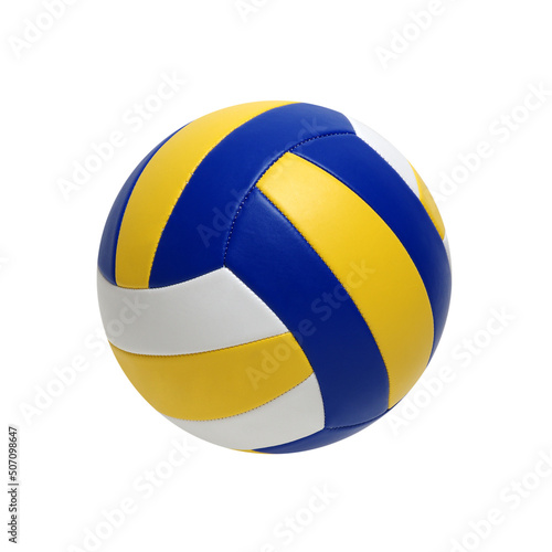 Volleyball ball on white photo