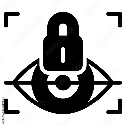 eye glyph icon