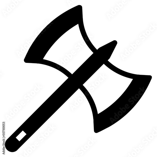 Halberd glyph icon