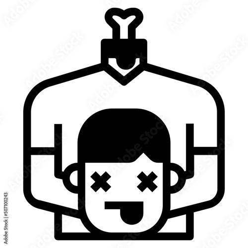 Headless glyph icon