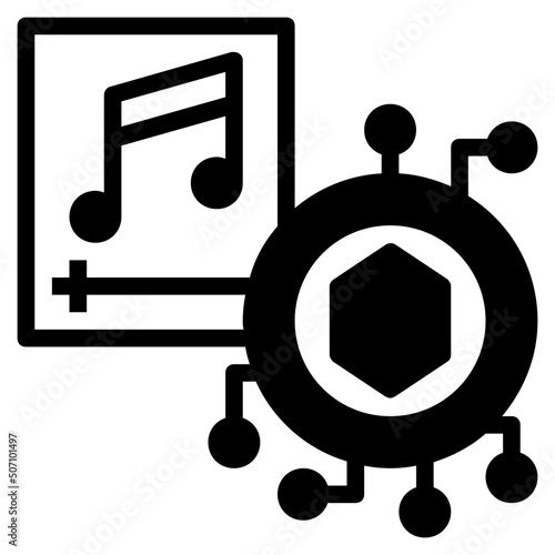 music glyph icon