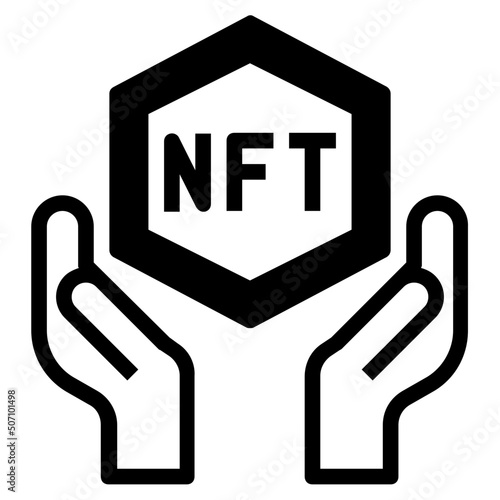 nft glyph icon photo