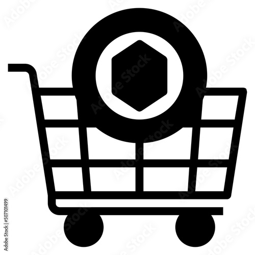 shopping glyph icon