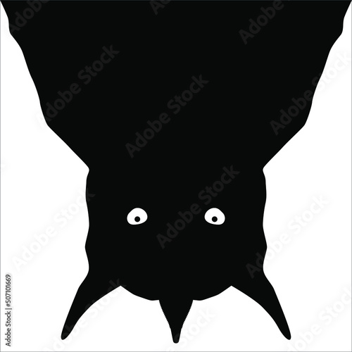 Mysterious Creature. Creepy, Horror, Scary, Mystery Visual Illustration. Illustration for Horror Movie or Halloween Poster Design Element. Vector Illustration