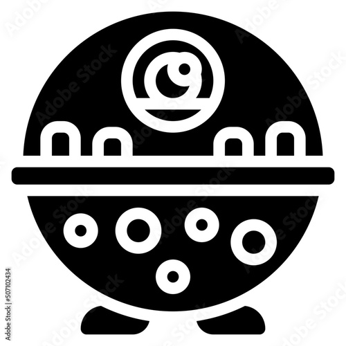 Round Spotted Chin Monster Icon