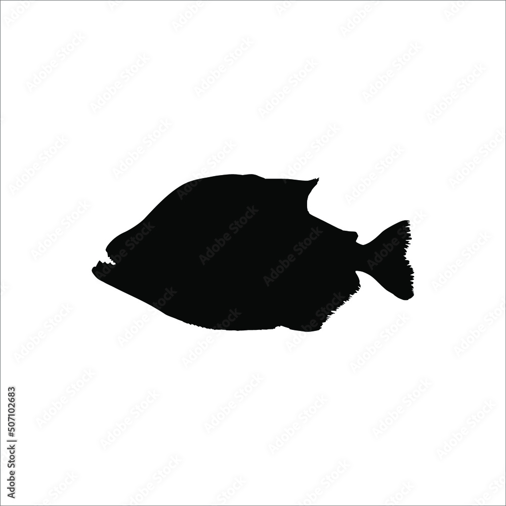 Piranha Fish Silhouette for Logo, Info Graphic, Icon or Graphic Design Element. Vector Illustration Piranha Fish Silhouette for Logo, Info Graphic, Icon or Graphic Design Element. Vector Illustration