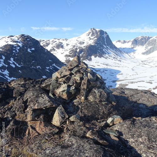 view toward Ilimmaasap Allequtaa mountain photo