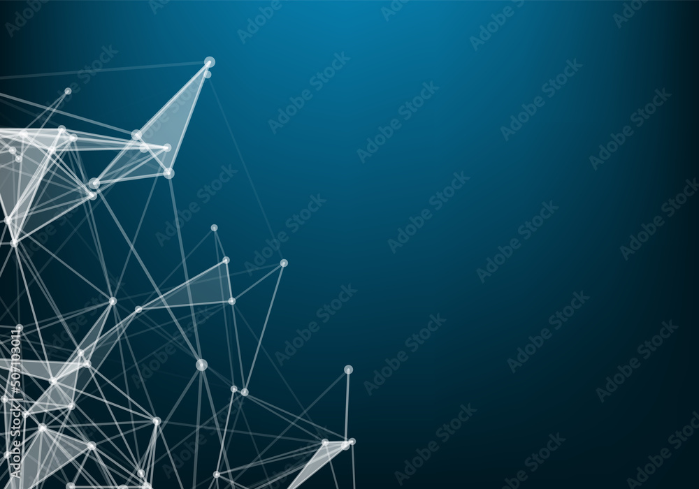 Abstract Polygonal White Background with Low Poly Connecting Dots and Lines - Connection Structure - Futuristic HUD Background Abstract Polygonal White Background with Low Poly Connecting Dots and Lines - Connection Structure - Futuristic HUD Background