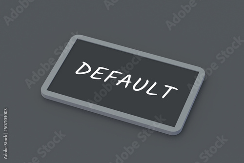 Canvas-taulu Inscription default on chalkboard