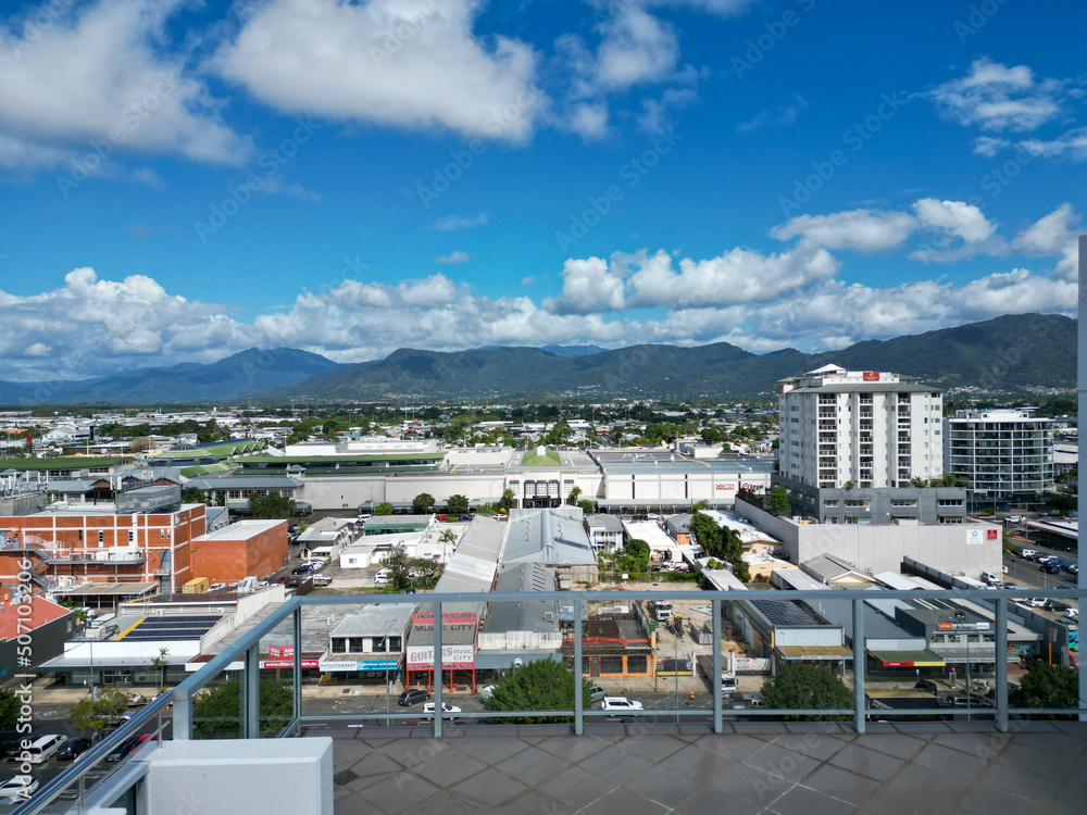 Aerial view of Cairns city