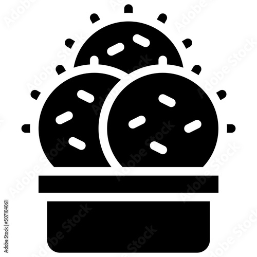 Triple Circular Cactus Icon