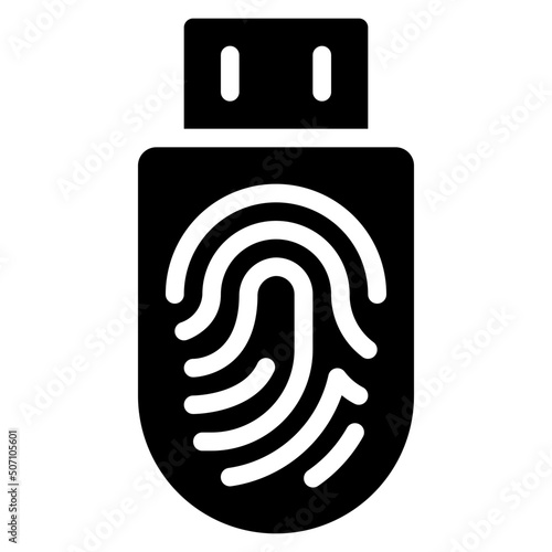 Thumb Print USB Icon