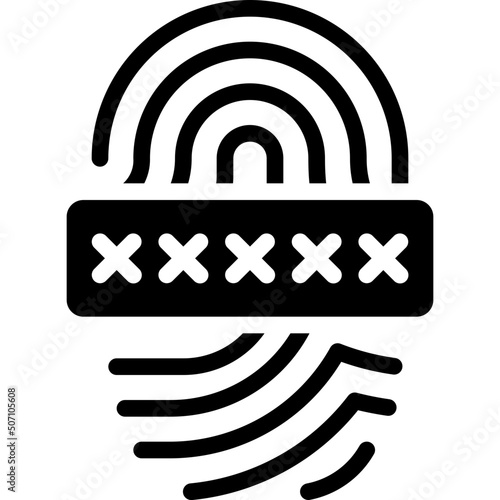 Thumb Print Passcode Icon