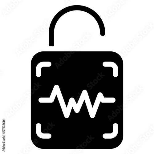 Voice Recognition Lock Icon
