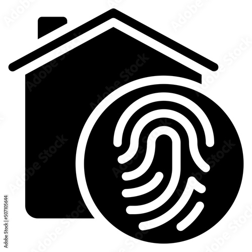 Thumb Print House Icon