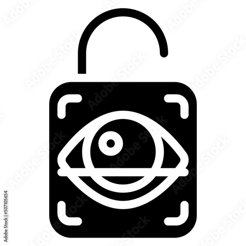 Retina Scan Lock Icon