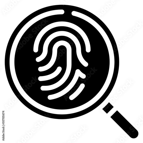 Thumb Print Search Icon