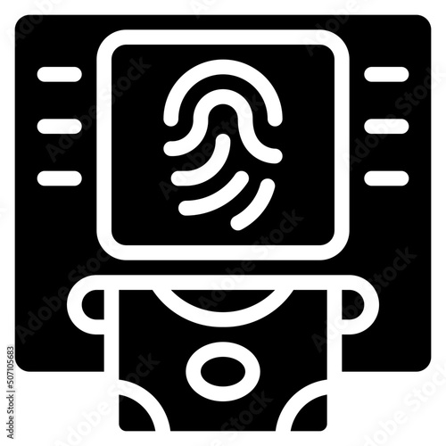 Biometric ATM Icon