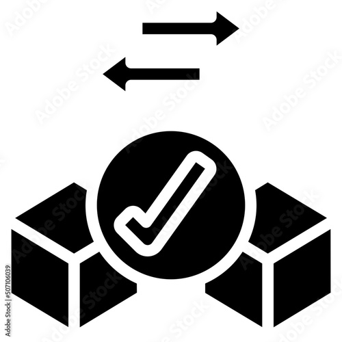 Approved Blockchain Transaction Icon