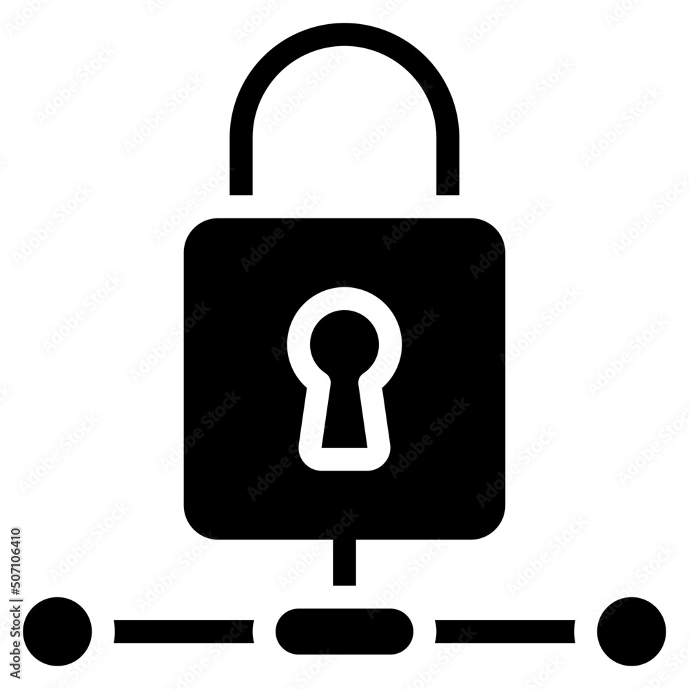 Locked Network Icon Locked Network Icon