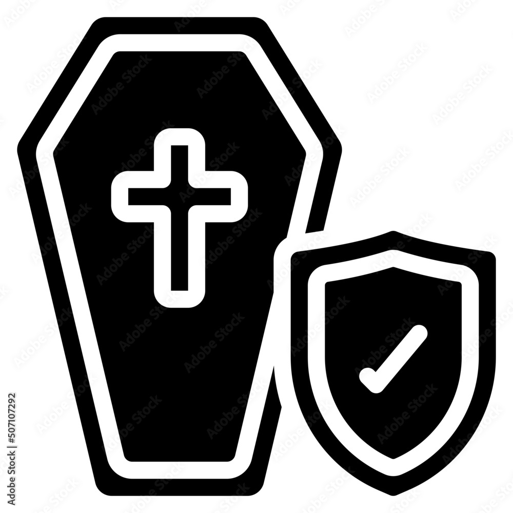 Obraz premium Funeral Cover Icon