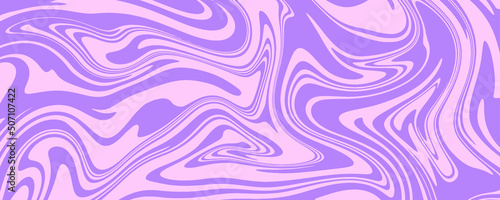 Hand drawn colorful retro style groovy psychedelic background