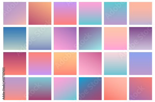 vibrant gradient backgrounds  set