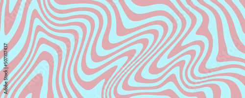 Hand drawn colorful retro style groovy psychedelic background