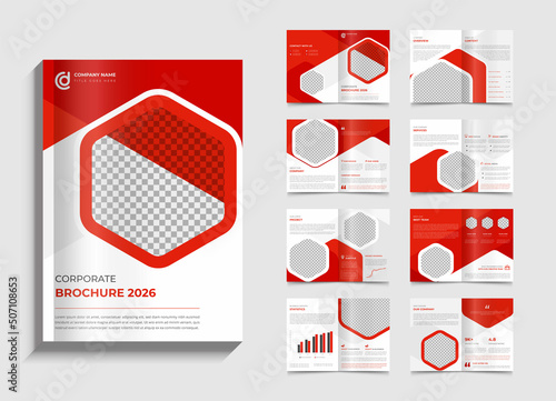 Professional corporate business agency modern and multipurpose creative consultant Business Brochure template design