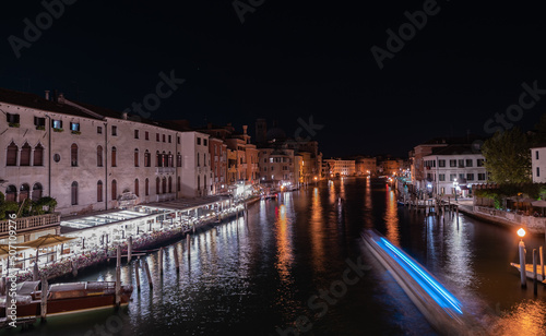 Venice canal by night