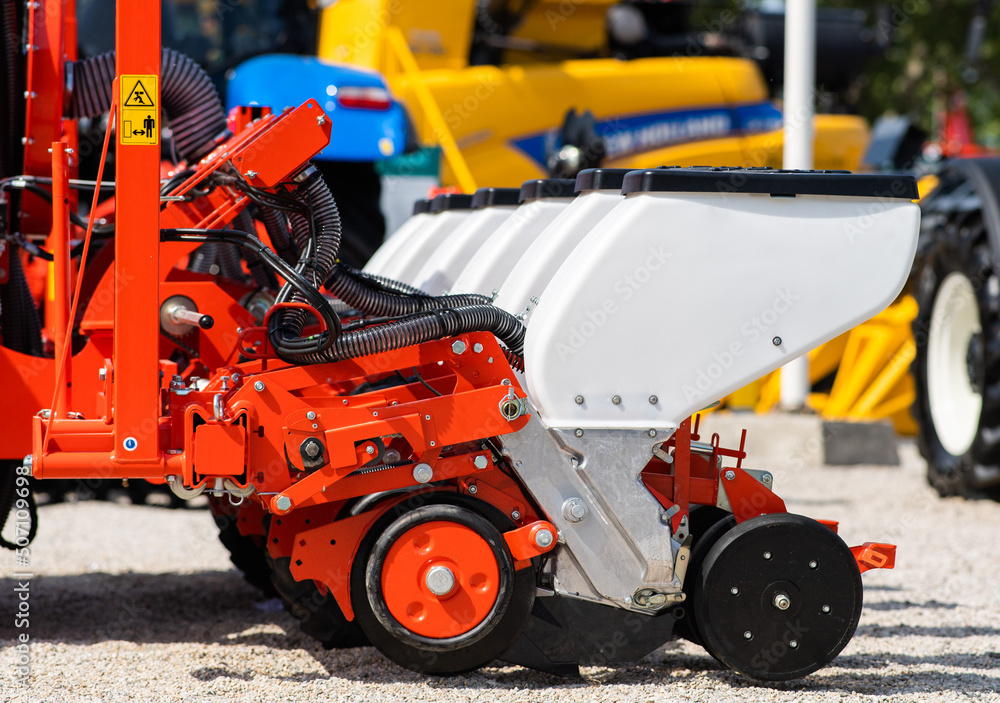 Seed drill. Precision sowing machine Seed drill. Precision sowing machine