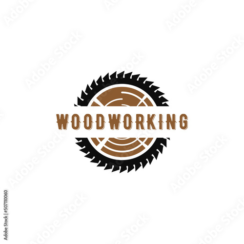 Woodworking icon logo design inspiration